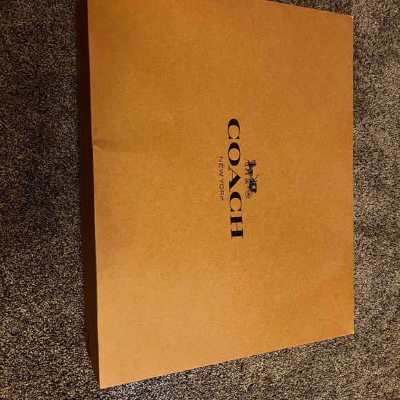 Coach Black Leather Tag - Picture 1 of 6